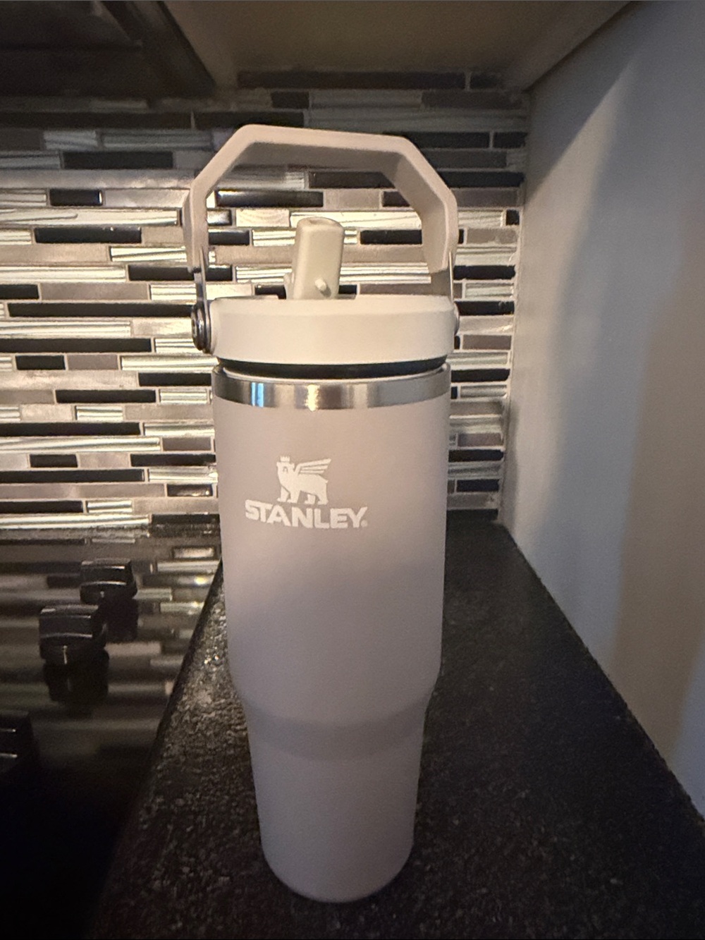 Stanley Gray Insulated Tumbler with Carry Handle 30oz
